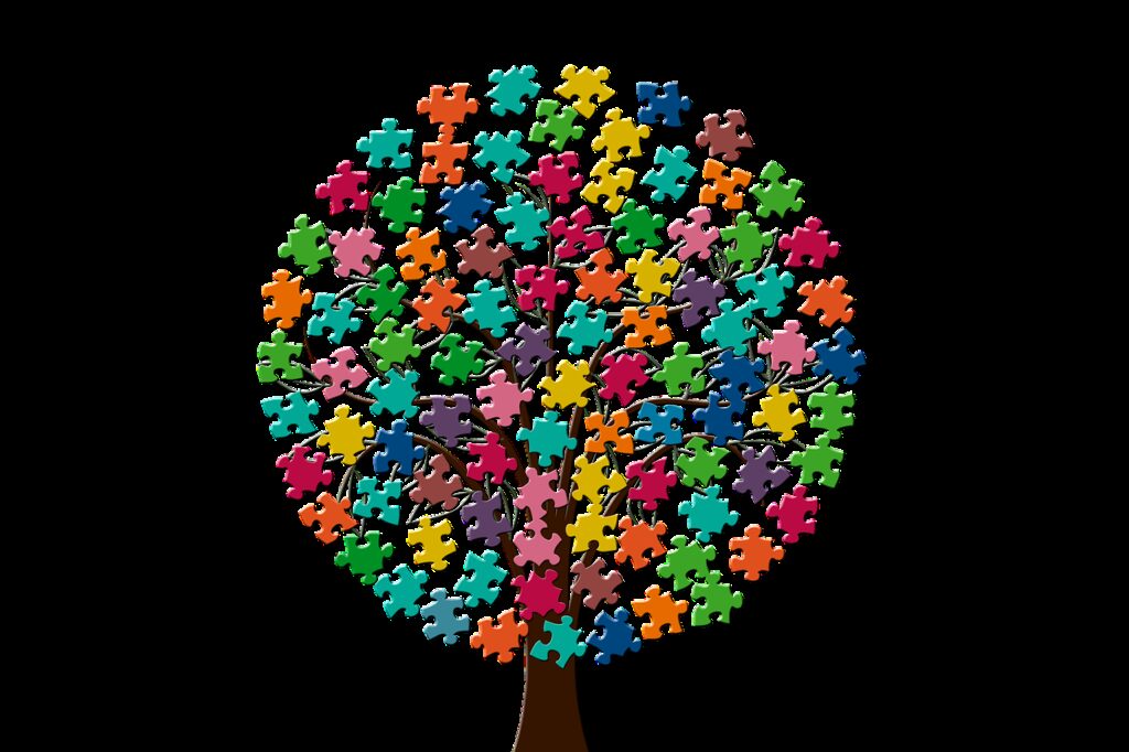 tree, share, pieces of the puzzle